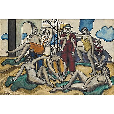 PICNIC by Alexander Moffat - Auction record, sale price, and art valuation. Compare with similar artists and explore comparable artworks.