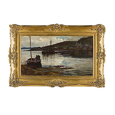 A SCOTTISH FISHING HARBOUR