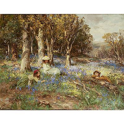 Sample artwork by William Stewart MacGeorge (1861 - 1931), known for landscape and figure painting - View similar artists and auction records