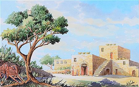 A typical Maltese farmhouse by Edwin Galea - Auction record, sale price, and art valuation. Compare with similar artists and explore comparable artworks.