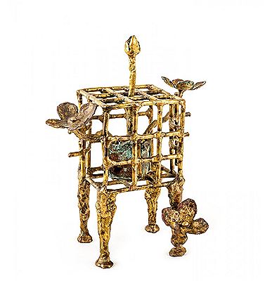 Flower Cage 1991 by Robert Parr - Auction record, sale price, and art valuation. Compare with similar artists and explore comparable artworks.