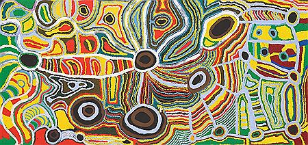 Mituna Rock Hole (2004) by Anganampa Martin - Auction record, sale price, and art valuation. Compare with similar artists and explore comparable artworks.