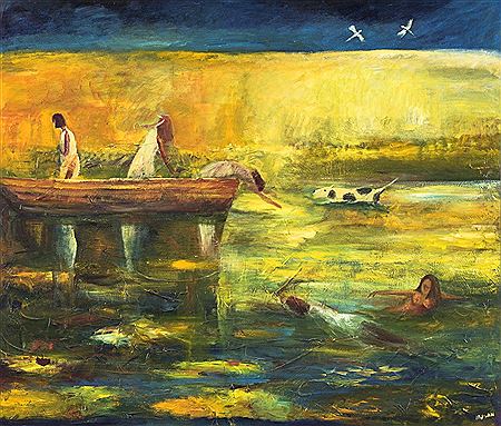 The Bathers by Melissa Egan - Auction record, sale price, and art valuation. Compare with similar artists and explore comparable artworks.