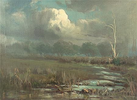 Approaching Storm by William Delafield Cook Sr - Auction record, sale price, and art valuation. Compare with similar artists and explore comparable artworks.