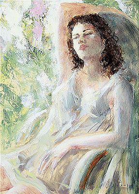 Katarina in giardino