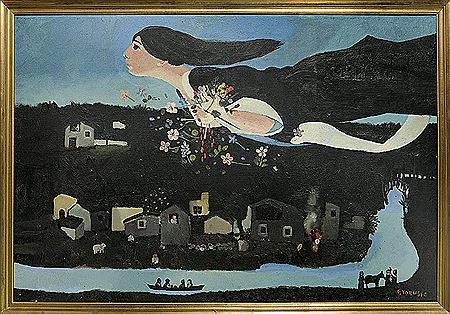 Omaggio Chagal by Francesco Tabusso - Auction record, sale price, and art valuation. Compare with similar artists and explore comparable artworks.