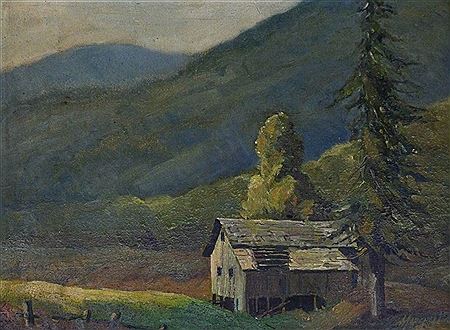 Cabin Scene Landscape