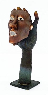 "Hand Holding Mask" 2002