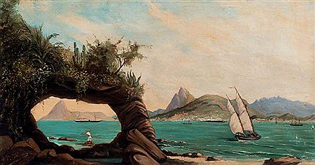 Vue de la baie de Rio de Janeiro, Brésil by Oscar Pereira Silva - Auction record, sale price, and art valuation. Compare with similar artists and explore comparable artworks.