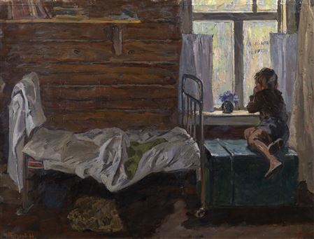 Sample artwork by Andrei Andreevich Tutunov (1928 - 2022), known for plein-air landscape painting - View similar artists and auction records