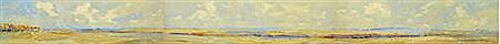 World War I battlefield panorama depicting the - Australian Corps Front, viewed from Villers - Bretonneux August 1918 by William Francis Longstaff - Auction record, sale price, and art valuation. Compare with similar artists and explore comparable artworks.