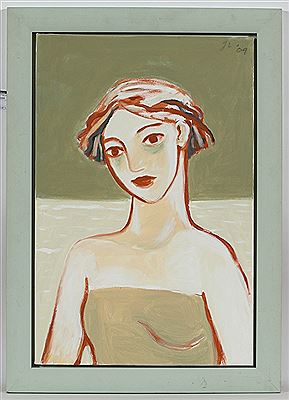 GIRL IN A GREEN DRESS