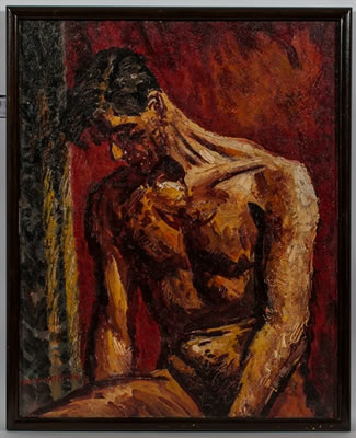 SEATED MALE NUDE