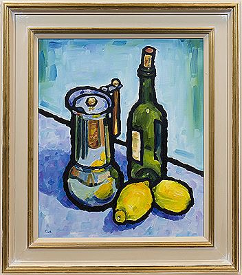 STILL LIFE WITH WINE BOTTLE