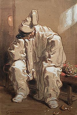 Pierrot by Paul Gavarni - Auction record, sale price, and art valuation. Compare with similar artists and explore comparable artworks.