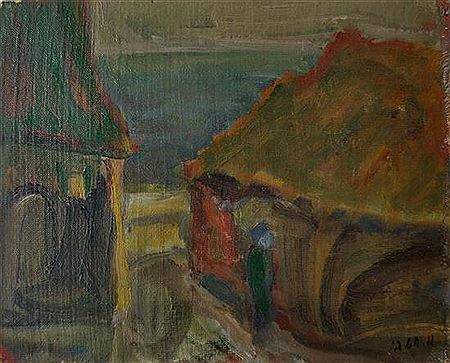 View above Jaffa port by Michael Hashbi - Auction record, sale price, and art valuation. Compare with similar artists and explore comparable artworks.
