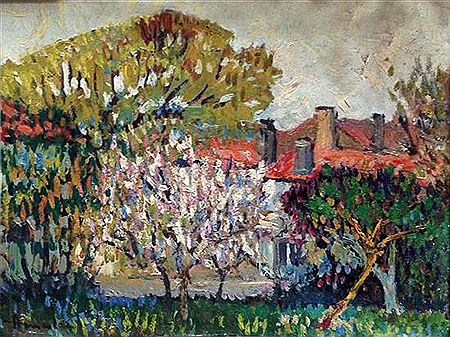 Sample artwork by Albert Malet (1912 - 1986), known for landscape, marine, coastal view impressionist painting - View similar artists and auction records