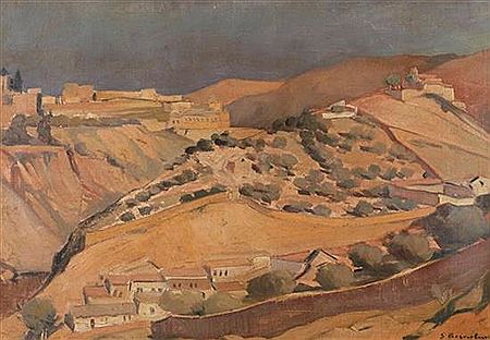 The valley of Gi Ben Henom, Jerusalem, 1930's