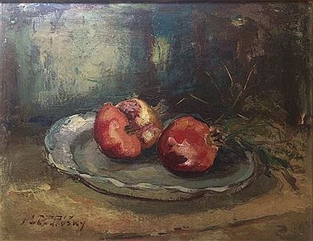 Pomegranates, 1930's by Shmuel Ovadiahu - Auction record, sale price, and art valuation. Compare with similar artists and explore comparable artworks.