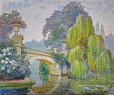 Park view by P Fontaine - Auction record, sale price, and art valuation. Compare with similar artists and explore comparable artworks.