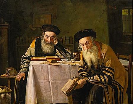 Rabbis at a table
