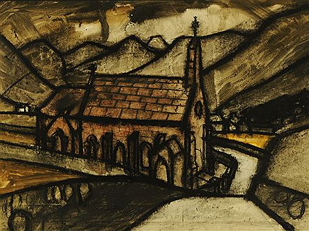 "Loweswater Church" by Percy Kelly - Auction record, sale price, and art valuation. Compare with similar artists and explore comparable artworks.