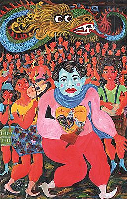 Hari Raya Orang Cina, 2014 by Agus Katro - Auction record, sale price, and art valuation. Compare with similar artists and explore comparable artworks.