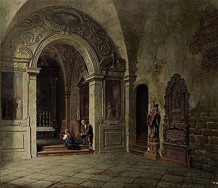 Andacht in der Kirche