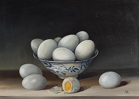 Still Life - Eggs in a Bowl