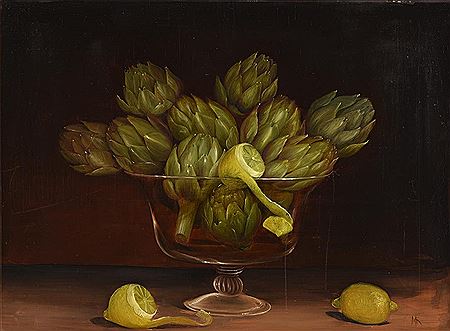 Still Life - Artichokes and Lemons