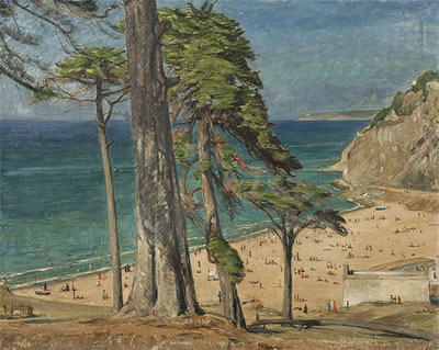"Pines & Beach, Tangier"