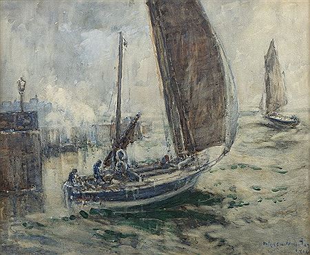 Sailboats in St. Andrews harbor