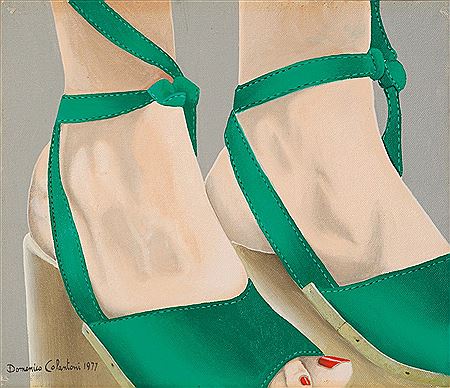 Le scarpe verdi, 1977 by Domenico Colantoni - Auction record, sale price, and art valuation. Compare with similar artists and explore comparable artworks.