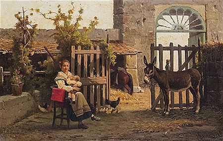 The young mother, 1871