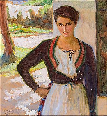 Junge Frau im Dirndl