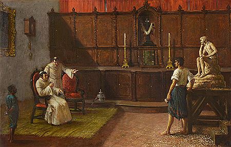 Sample artwork by Augusto Ballerini (1857 - 1897), known for painting - View similar artists and auction records