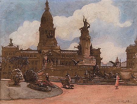 EL CONGRESO DE LA NACION by Leonie Mathis - Auction record, sale price, and art valuation. Compare with similar artists and explore comparable artworks.