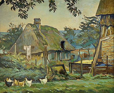 La cours de ferme et les poules by Georges Bradberry - Auction record, sale price, and art valuation. Compare with similar artists and explore comparable artworks.