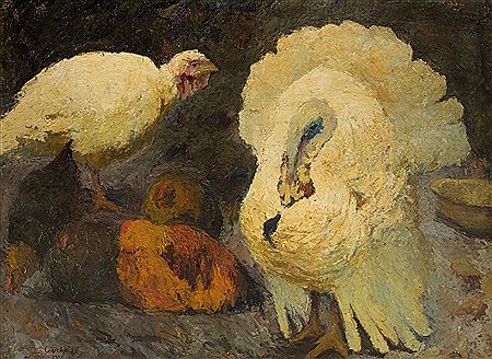 Turkeys and chickens by Marcel Couchaux - Auction record, sale price, and art valuation. Compare with similar artists and explore comparable artworks.