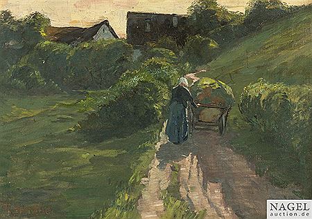 Sample artwork by Richard Herdtle (1866 - 1943), known for painting, studied under grünenwald and schraudolph - View similar artists and auction records