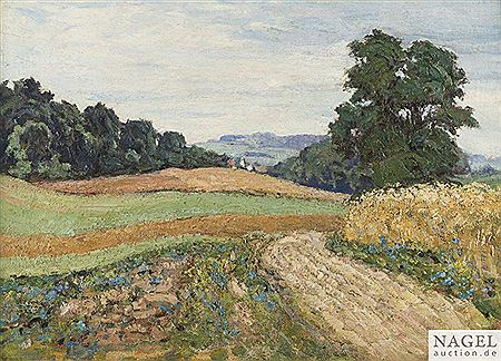 Summery landscape by Otto Jung - Auction record, sale price, and art valuation. Compare with similar artists and explore comparable artworks.
