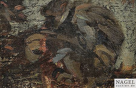 Portrait of a monkey. by Hans Molfenter - Auction record, sale price, and art valuation. Compare with similar artists and explore comparable artworks.