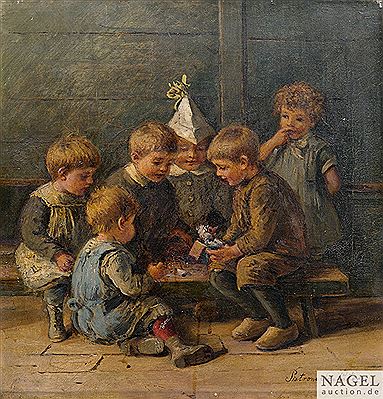 Playing children. by Pietronella Peters - Auction record, sale price, and art valuation. Compare with similar artists and explore comparable artworks.