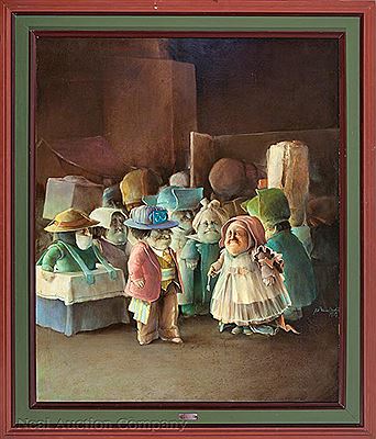 Sample artwork by Jose Cundin (Born 1938), known for painting - View similar artists and auction records