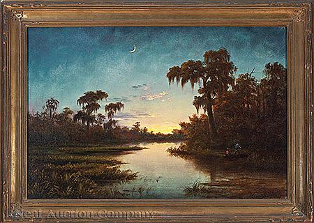 Sample artwork by Harold Rudolph (1850 - 1883/1884), known for landscape and portrait painting - View similar artists and auction records