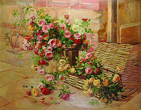 'Roses Beside the Garden Door' by Paul Beat - Auction record, sale price, and art valuation. Compare with similar artists and explore comparable artworks.