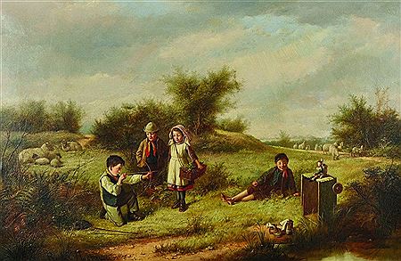 "I'm in Charge", Young Children, with a Bow and Arrow