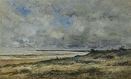 Coastline with goatherds