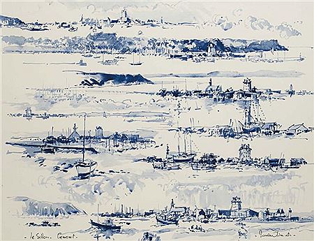 Sample artwork by Ronan Olier (1949 - 2020), known for painting - View similar artists and auction records
