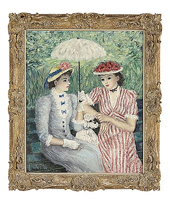 "Entre Nous" by Huldah Jeffe - Auction record, sale price, and art valuation. Compare with similar artists and explore comparable artworks.
